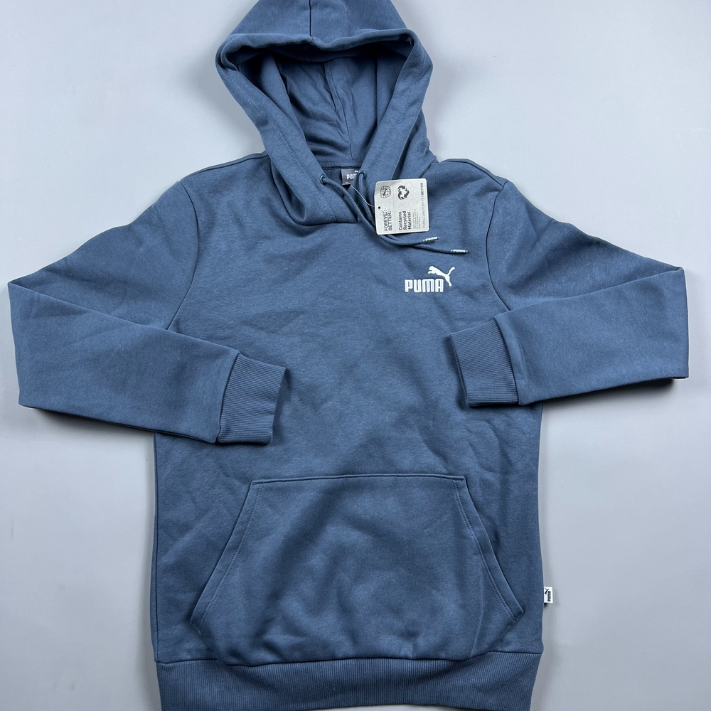 PUMA Womens Essentials Embroidered Logo Hoodie Casual Outerwear Casual - Grey
